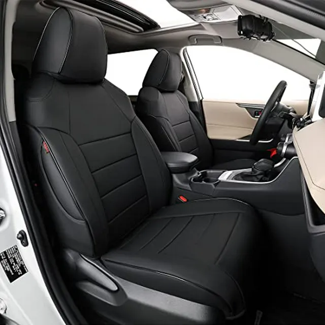 Fundas De Asiento Para Toyota - Set Completo, Cuero Negro