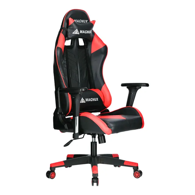 Silla Gamer Magnux Roja Ergonomica Giratoria Ajustable 180°