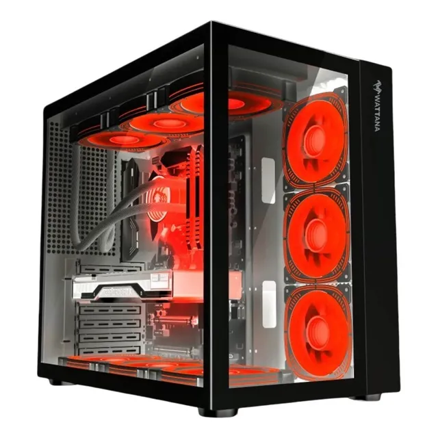 Chasis Wattana Artico Pecera Black 7. Fan Rgb 120mm