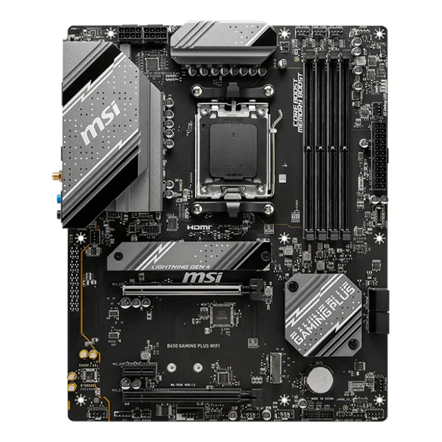 Tarjeta Madre Msi B650 Gaming Plus Wifi Socket Am5 Color Neg