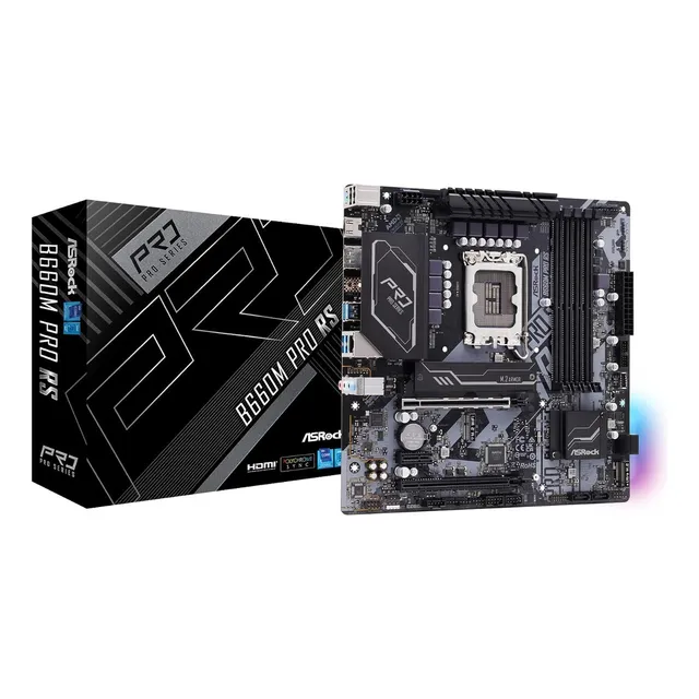 Board Asrock B660m Pro Rs Lga1700 Intel 12 Y 13 Ava Gen Ddr4