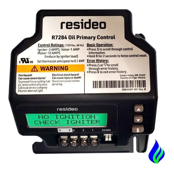 R7284u Control De Llama Honeywell Quemador Acpm Beckett