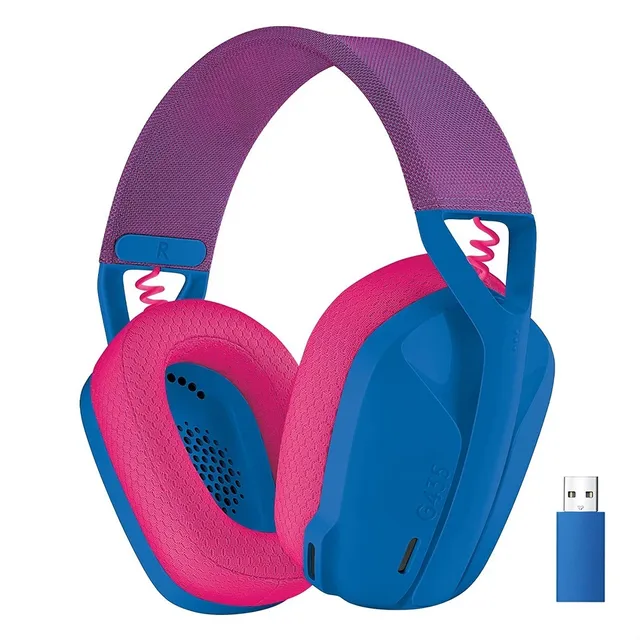 Diadema Gamer Inalámbrica + Bt, Logitech G435, Pc Ps5 - Azul