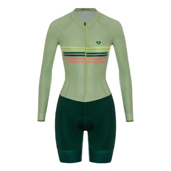 Enterizo Manga Larga Mujer Para Ciclismo Sense Gw