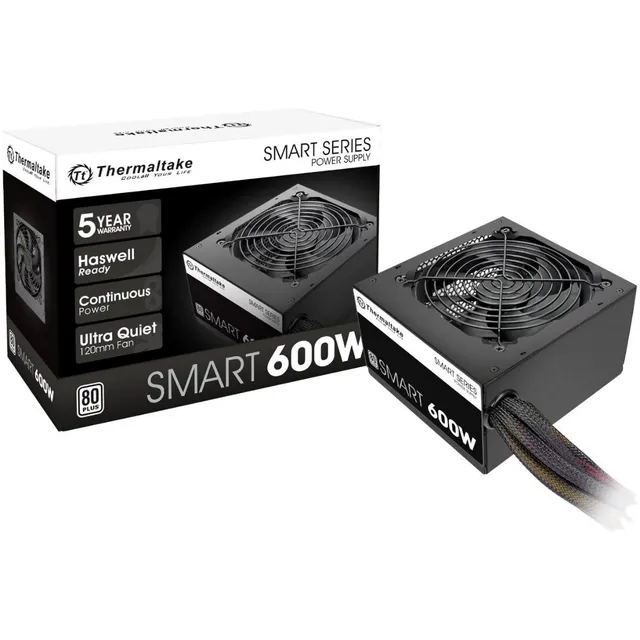 Fuente Thermaltake Smart 600 W 80 Plus Color Negro