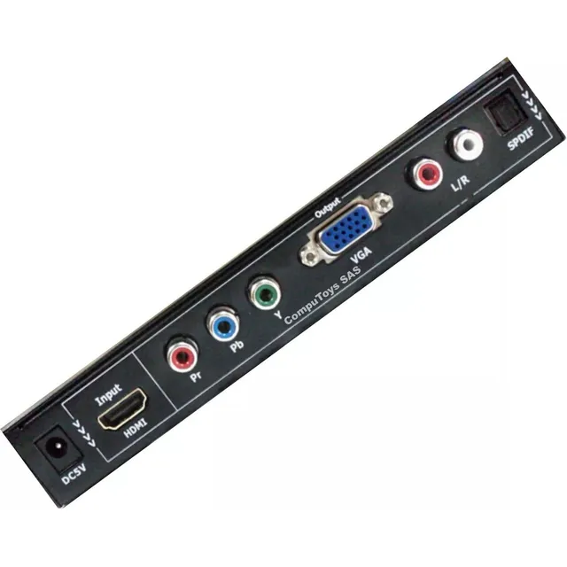 Caja Conversora Input Hd Output Vga Rgb Y Toslink Computoys
