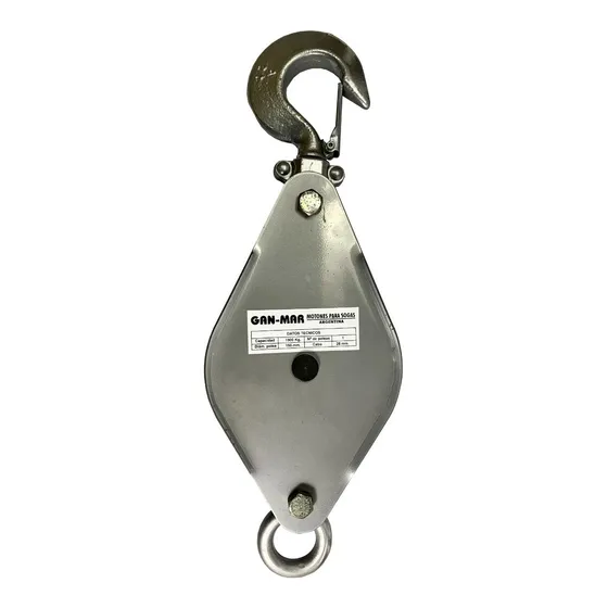 Polea Sencilla Ganmar 150mm ( 1.1/8 Pulgada 1900 Kilos) 508