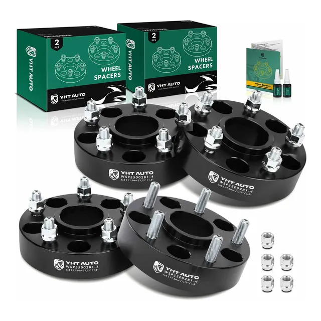 Yhtauto Espaciadores De Rueda De 5 X 5 De 1.5 Pulgadas Para