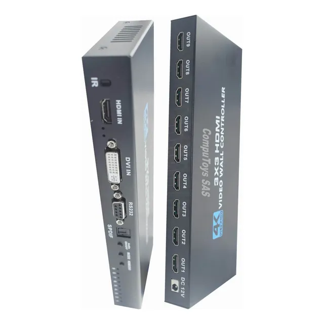 Controlador Video Wall 3x3 3x2 2x2 1x2 1x3 1x4 4k Computoys