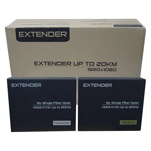 Extender Hdmi Kvm De Fibra Optica A 20km