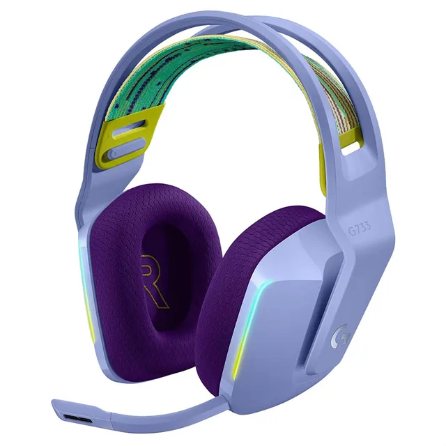 Logitech G733, Diadema Gamer Rgb Inalámbrica / 7.1 - Lila