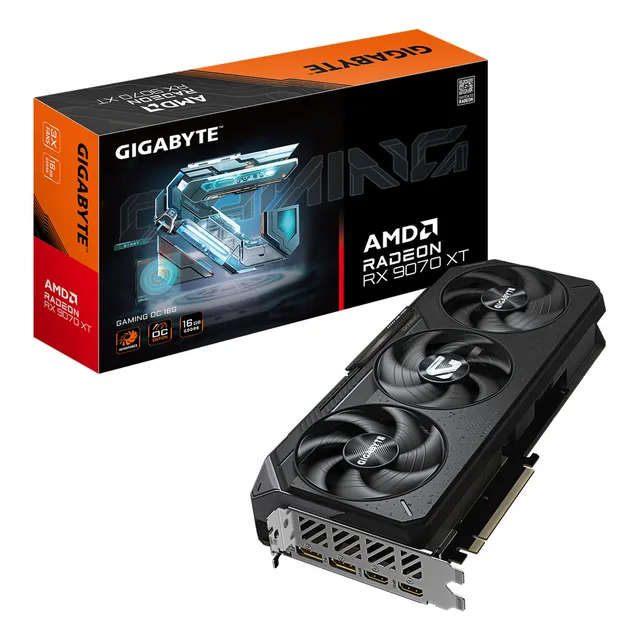 Tarjeta De Video Gigabyte Rx 9070 Xt Gaming Oc 16gb Gddr6