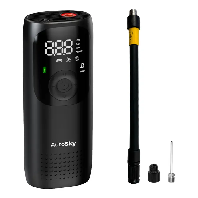 Compresor Autosky Aac-301 Mini Portátil 150 Psi 4 Modos