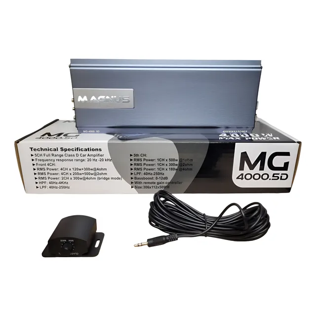Super Amplificador Mini Digital Clase D 4000w 5 Canales Plat