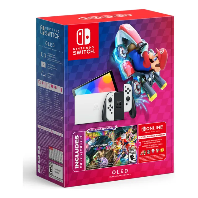 Consola Nintendo Switch Oled Mario Kart 8 Deluxe Bundle (jue