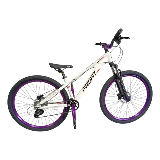 Bicicleta De Stunt Profit Freak En Aluminio 27.5 Blanca