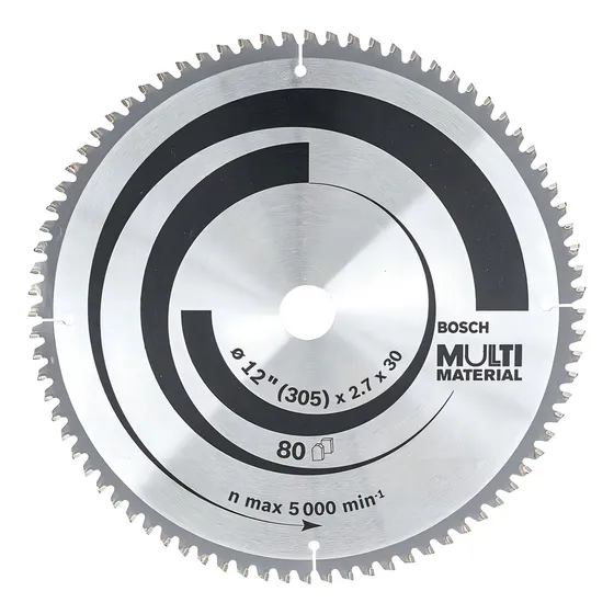 Disco Sierra 12 Eje 30mm T80 Multimaterial Bosch 2608642208