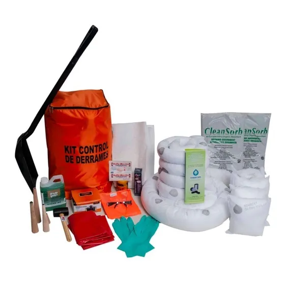 Kit Control Derrames Maletín Hidrocarburos 30 Galones