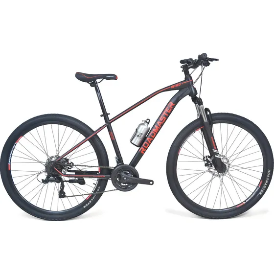 Bicicleta Roadmaster Wind Mountain Bike 29 24 Vel Negro con