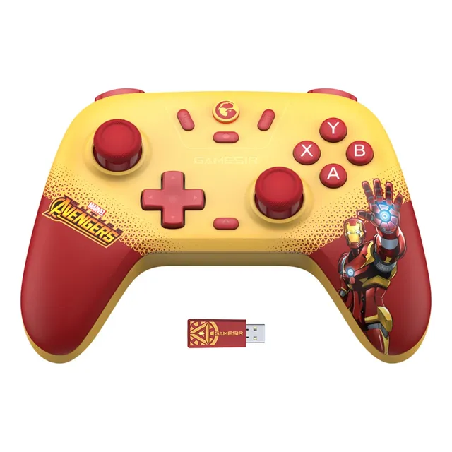 Controlador rojo multiplataforma Gamesir T4 Nova Lite Iron M
