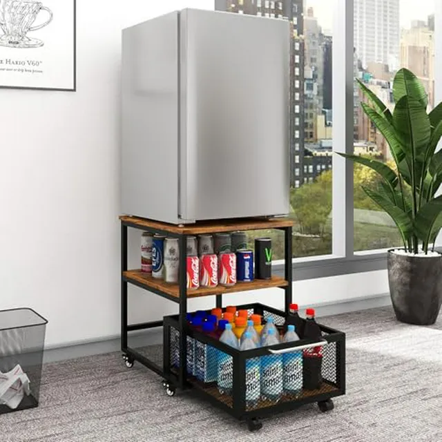 Soporte Con Ruedas Para Mini Nevera Puncia 19 7x19 7in