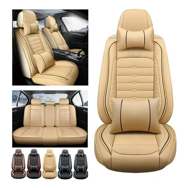 Funda De Asientos De Cuero Para Vw E-golf - Pack De 5