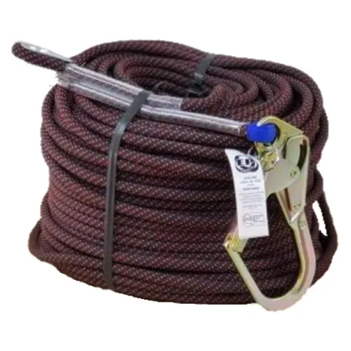 Linea De Vida 13 Mm X 30 Metros Gancho Certificada