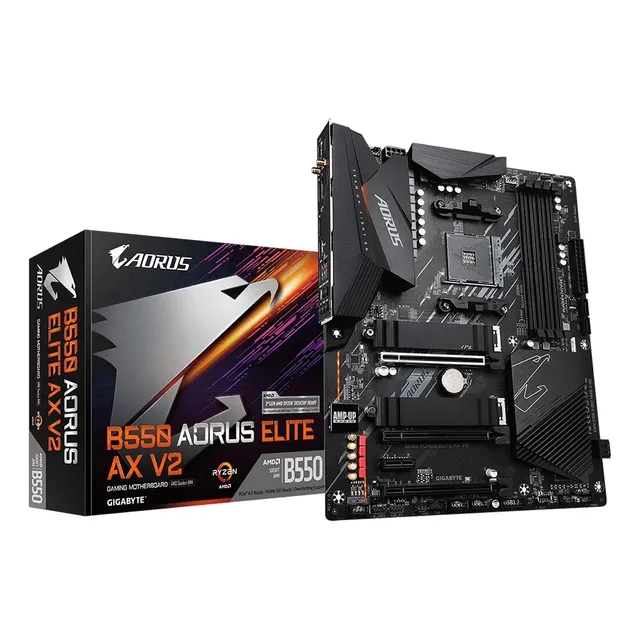Tarjeta Madre Gigabyte B550 Aorus Elite Ax Am4 Ryzen 5ta Gen