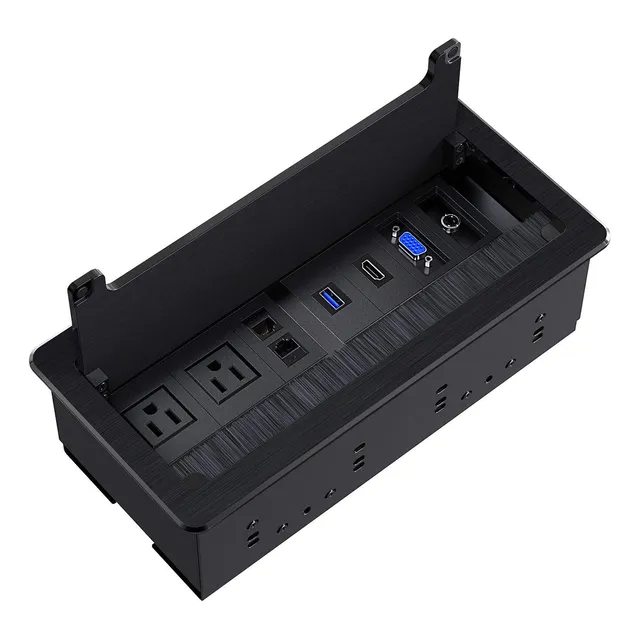 Webang Caja De Conectividad Empotrada Para Mesa De Sala De C