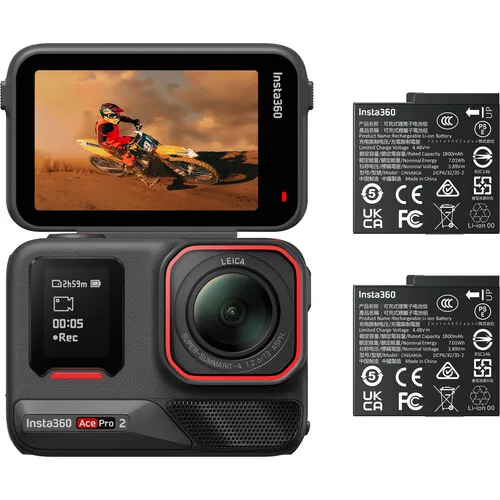 Cámara Insta360 Ace Pro 2 Action Bundle (2 baterías) sin int