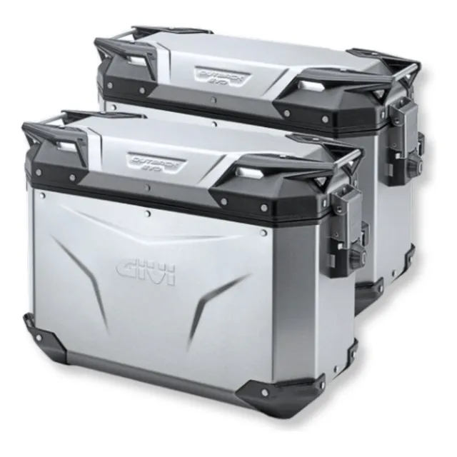 Alforjas Givi Aluminio 37 Litros Kit 2 Maletas Obke37apack2