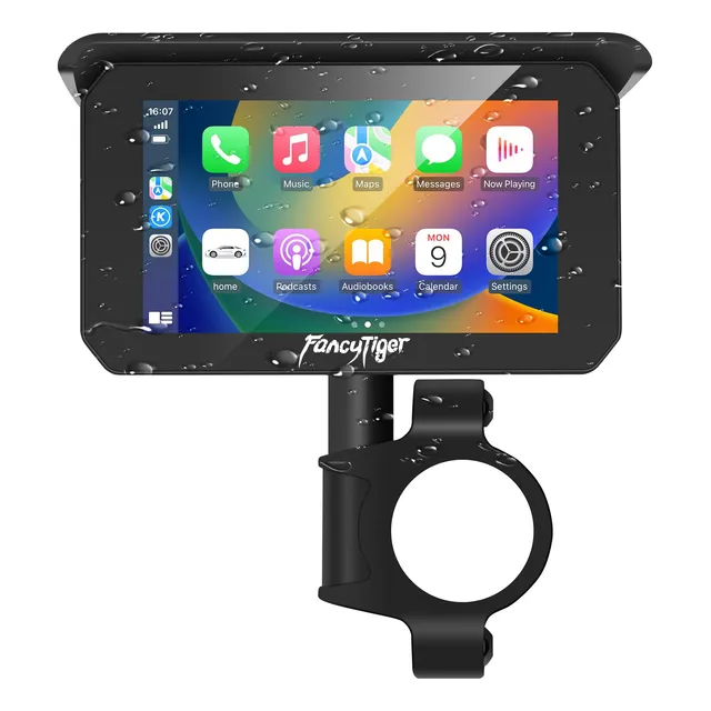 Fancytiger Carplay Y Motocicleta Portatil Android Auto, 5 Pu