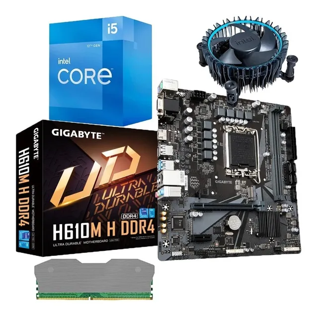 Combo Board H610 Procesador Intel Core I5 12400f Ram 16gb Pc