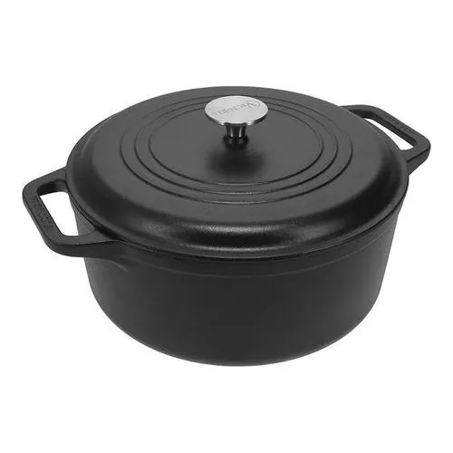 Olla De Hierro Fundido Esmaltada Victoria 5,7 L Cm Color Neg