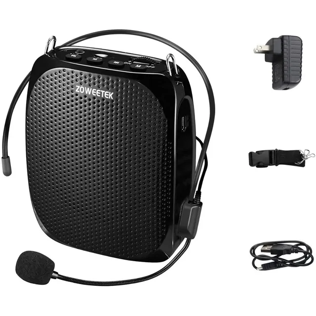 Zoweetek Mini Amplificador De Voz Portatil Recargable Con M