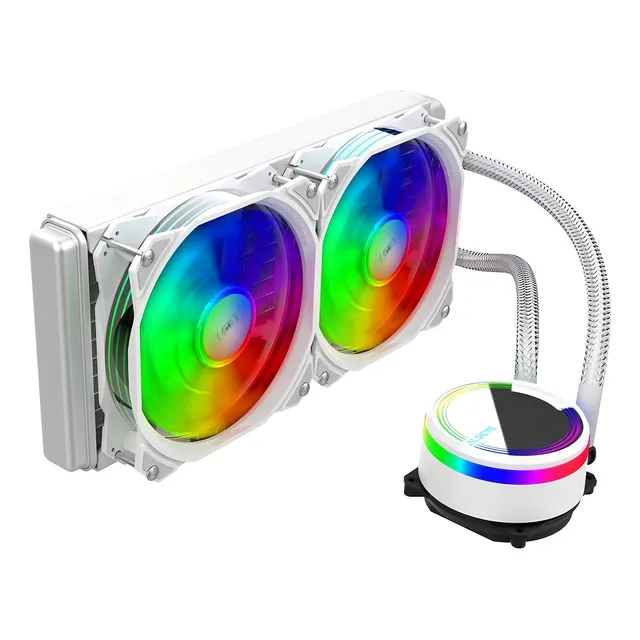 Enfriador de agua Rgb Alseye M240 blanco 240 mm Intel-AMD