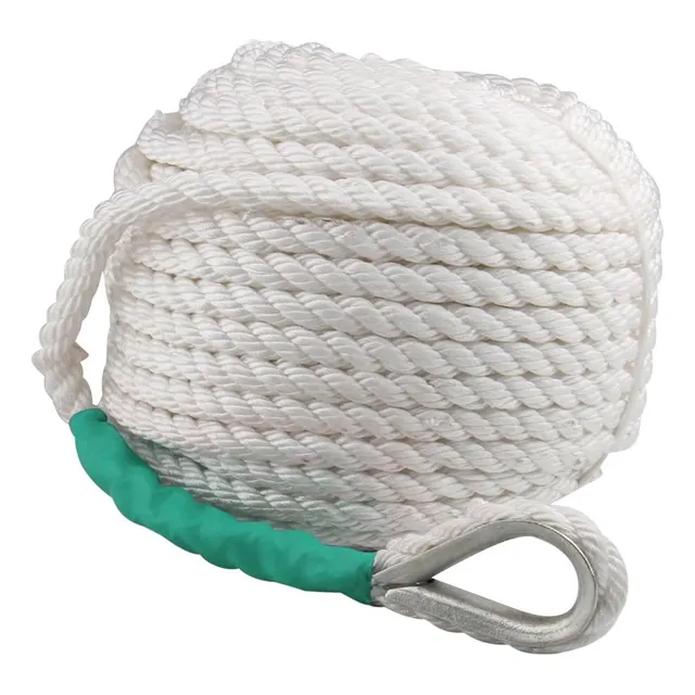 Cuerda De Anclaje Bote De 200 Pies X 1/2 Pulgada, Cuerd...