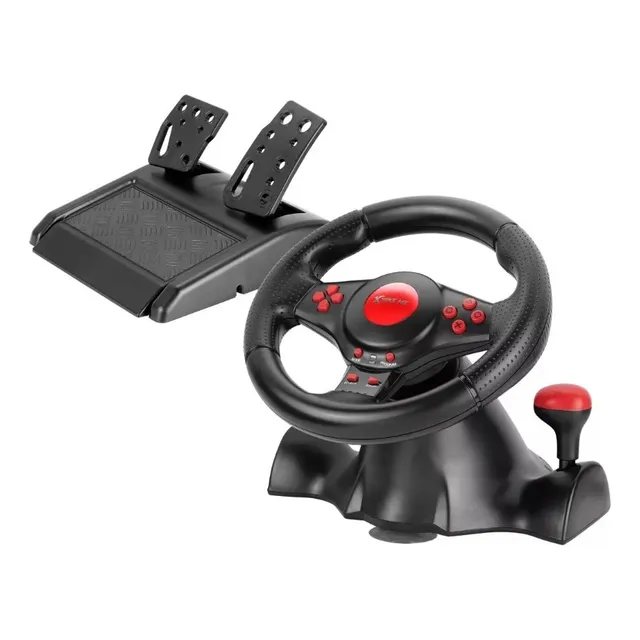 Volante Juegos Carrera Xtrike Me + Pedales Simulador Manejo