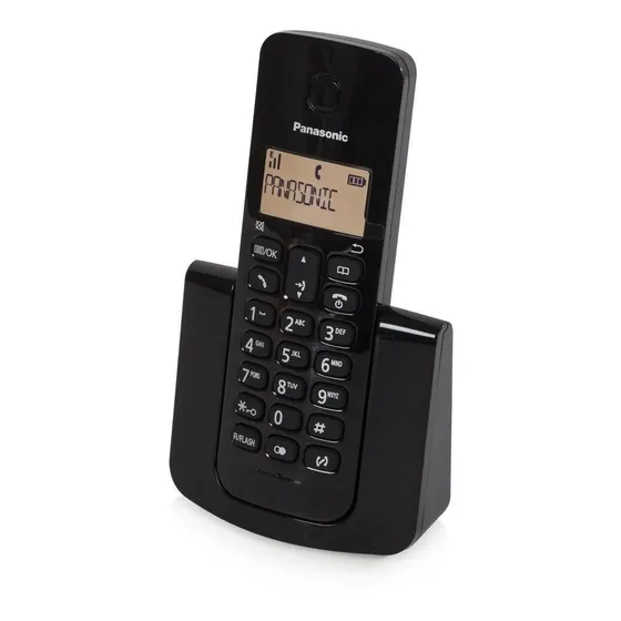 Teléfono Panasonic Duo KX-TGB112 inalámbrico D color negro