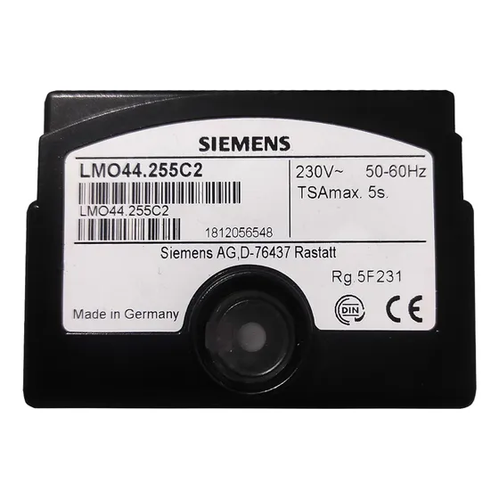Lmo44.255c2 Controlador De Llama Siemens Quemador Acpm Qrb