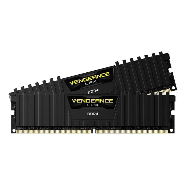 Memoria RAM Vengeance LPX gamer color negro 16GB (2x8GB) Cor