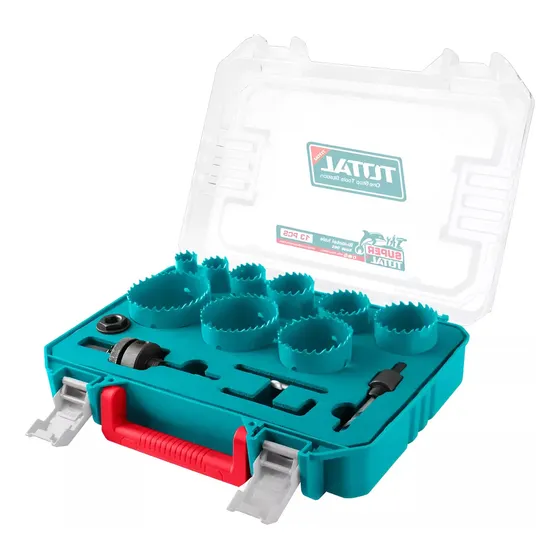 Kit Set Sierras Copa Bimetalicas 12 Piezas Total + Maletin