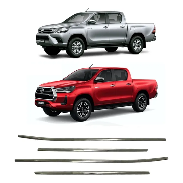 Lamevidrios Cromados De Toyota Hilux Revo Rocco 2017 A 2025