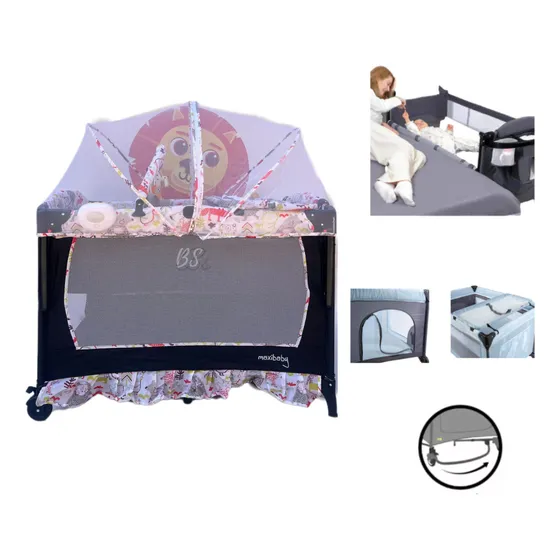 Corral Para Bebé Ebaby +mecedora Toldillo +túnel Gateo