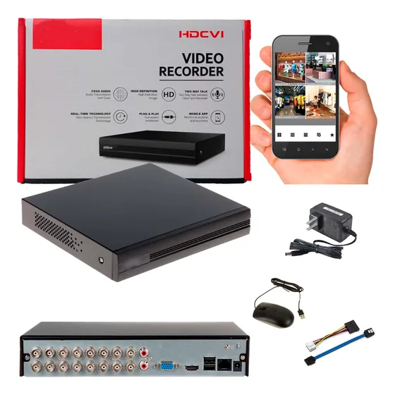 Dvr 16 Canales Dahua 2 Megapixel Hd 1080p Pentahibrido