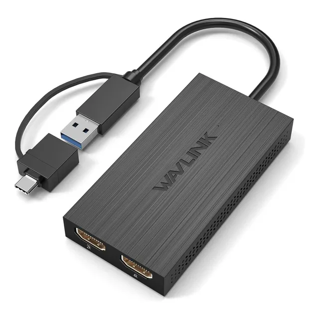 Wavlink Adaptador De Video Universal Usb 3.0 A Hdmi Uhd Dual