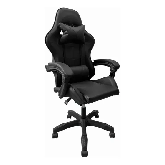 Silla Gamer Ergonómica Ness Reclinable Cojín Lumbar Negra Co