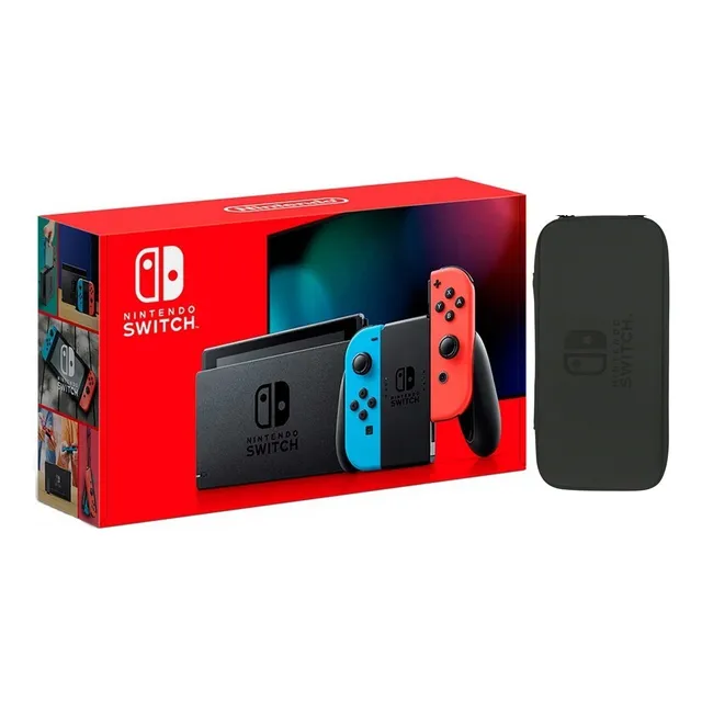 Nintendo Switch Neón Blue And Red Nuevo Modelo + Obsequio.