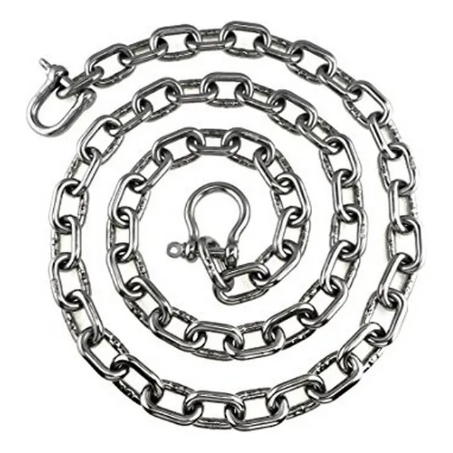 Cadena De Ancla De Acero Inoxidable 316 De 5/16 O 8mm Por 6