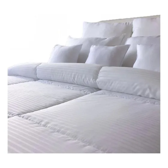 Duvet Cama Doble + Plumon De Lujo 1200 Hilos 9 Piezas